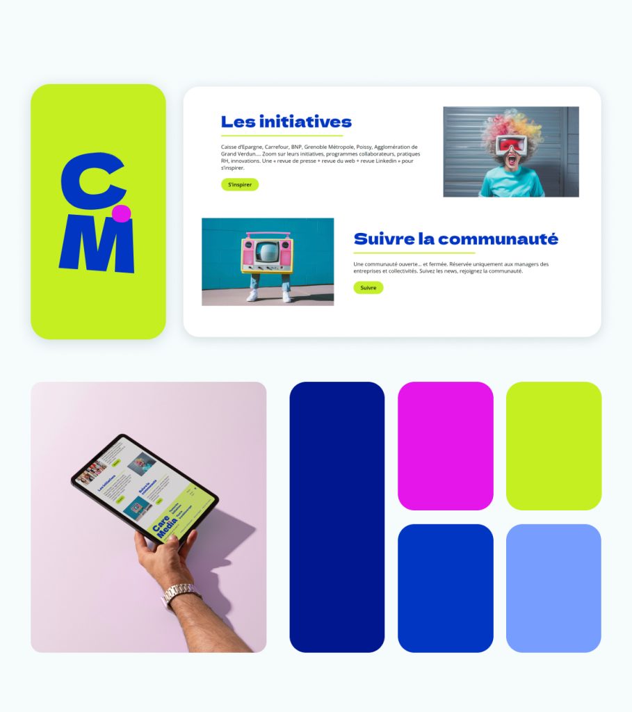 identité visuelle care media