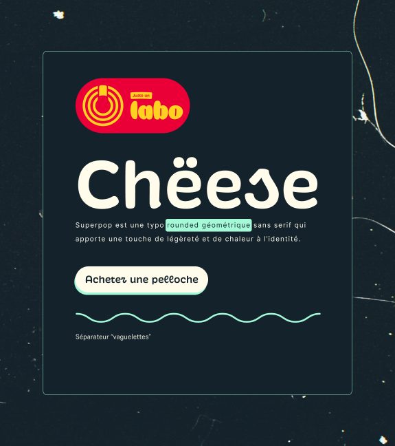 Juste un labo choix typographiques